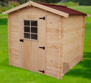 Casetta Box da Giardino 2x2 m Senza Pavimento in Legno Picea Massello 28mm Albon-2