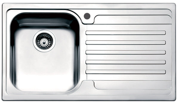 Lavello Cucina 1 Vasca 86x50 cm in Acciaio Inox Apell Venezia Gocciolatoio Destro sconto