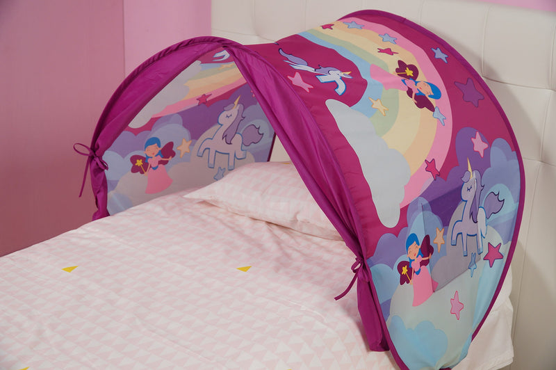 Tenda Gioco per Letto Bambina Sleepfun Tent Sogni di Fata Rosa-3