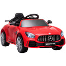 Macchina Elettrica per Bambini 12V con Licenza Mercedes GTR AMG Rossa-1
