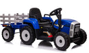 Trattore Elettrico per Bambini 12V con Rimorchio Happy Kids Blu-4