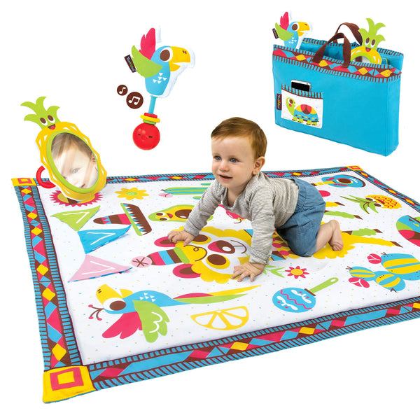 Tappetino Multi Attività 145x100 cm con Borsa Yookidoo Fiesta Playmat to Bag 40167 prezzo