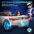 Macchina Elettrica per Bambini 12V con Licenza BMW I4 Bianca-7
