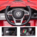 Macchina Elettrica per Bambini 12V con Licenza Mercedes GTR AMG Rossa-5