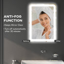 Specchio Bagno con LED a 3 Temperature e Interruttore Touch 70x50 cm Antiappannamento -6