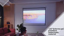 Schermo di Proiezione 120 Pollici Motorizzato Home Cinema Bianco