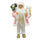 Babbo Natale Abito Rosa e Bianco H60 cm con Mini Lucciole e Suoni
