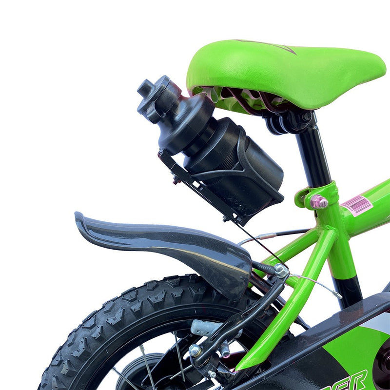 Bicicletta per Bambini 16" con borraccia e telaio in acciaio Verde-3