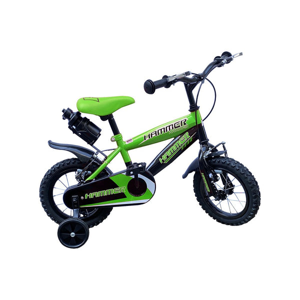 Bicicletta per Bambini 16" con borraccia e telaio in acciaio Verde prezzo