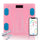 Bilancia Pesapersone Digitale Max 180 Kg in Vetro con App Bluetooth Rosa