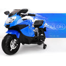 Moto Motocicletta Elettrica per Bambini 6V Kidfun Sportiva Blu-3