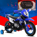 Moto Motocicletta Elettrica per Bambini 6V Kidfun Motocross Arancione-3