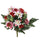Set 2 Bouquet Artificiali con Dalie Bianche e Rosse