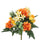 Set 2 Bouquet Artificiali con Dalie Arancioni