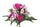 Set 2 Bouquet Artificiali con Dalie Magenta e Bianche