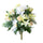 Set 2 Bouquet Artificiali con Dalie Bianche e Gialle