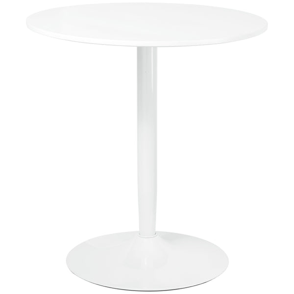 Tavolino Ø70x75 cm in MDF e Acciaio Bianco acquista