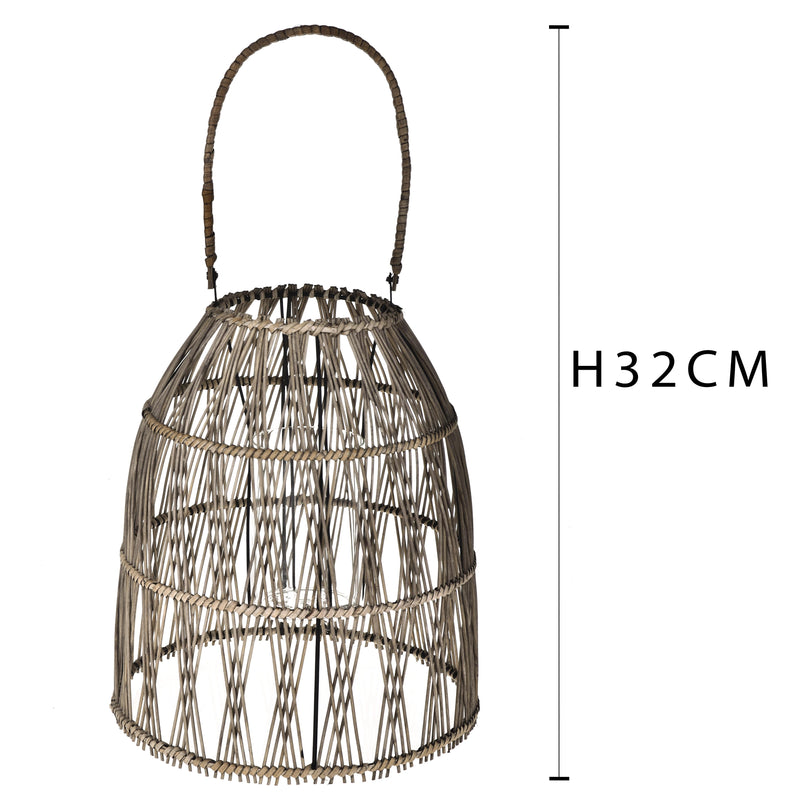 Lanterna in Rattan Intrecciato H H 32 cm-2