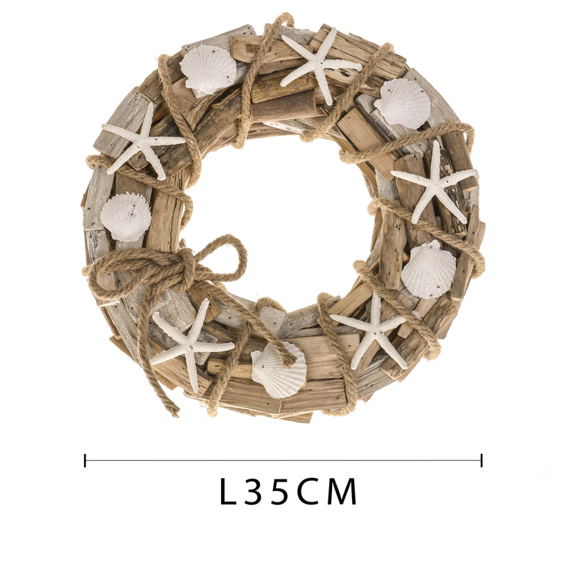 Corona di Stecchi Decorata Larghezza 35 cm-2