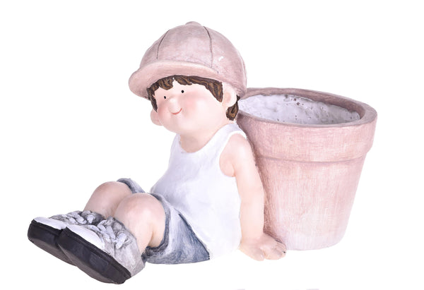 acquista Pianta Artificiale Bambino Seduta con Vaso H 25 cm