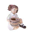 Pianta Artificiale Bambina in Ginocchio con Vaso 28 5 cm-3