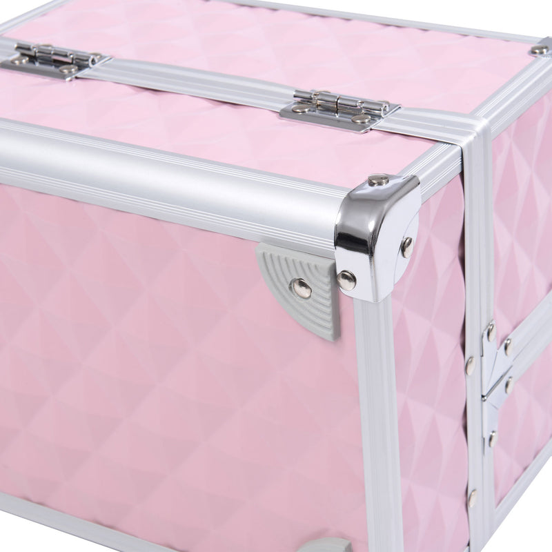Valigetta Porta Trucchi 20x15x15 cm con Profili in Alluminio Rosa –  acquista su Giordano Shop