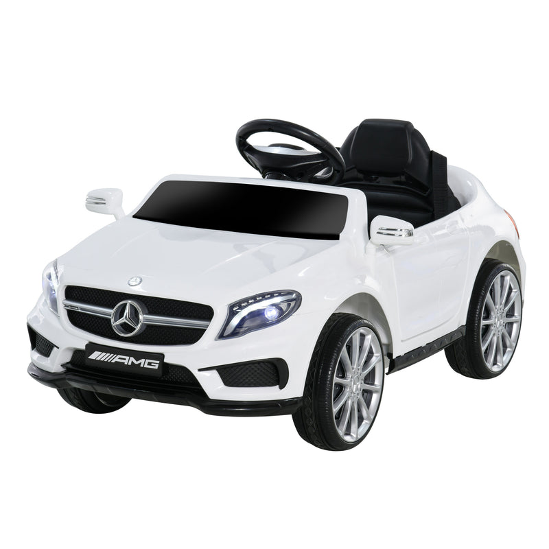 Macchina Elettrica per Bambini 6V con Licenza Mercedes GLA 45 Bianco-1