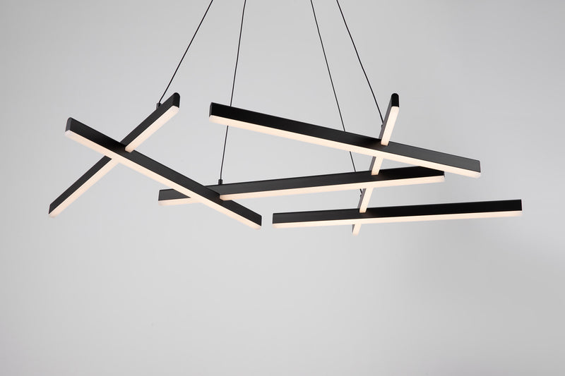 Lampada pendente Modern in Alluminio Line Nero