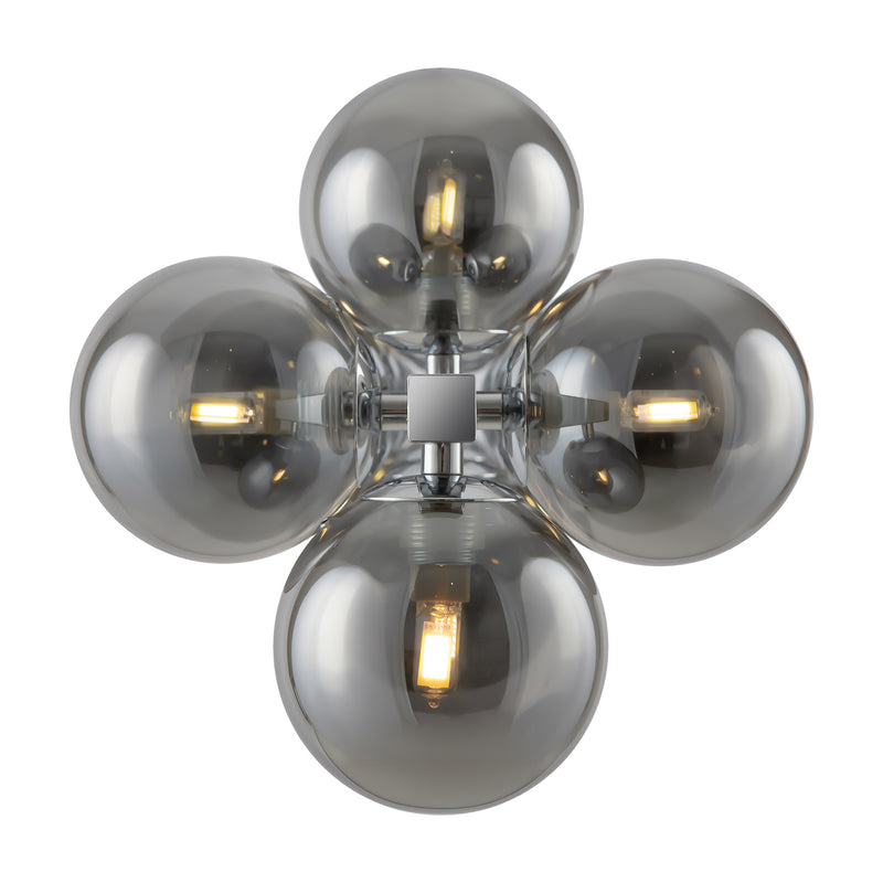 Lampada pendente Modern in Metallo Dallas Cromo