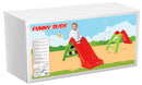 Scivolo per Bambini 60x123x73 cm Funny Slide Rosso e Verde-3