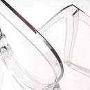 Set 4 Sedie Impilabili 47x90x50 cm in Policarbonato Glass Trasparente-4