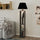 Lampada da Terra con Libreria 45x45x163,5 cm in MDF Giorno Nero