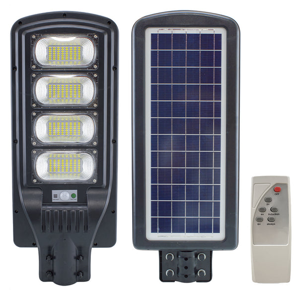 acquista Lampada Testa Palop Stradale a Ricarica Solare 200W con Sensore di Movimento e Telecomando
