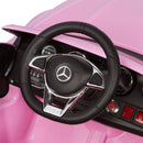Macchina Elettrica per Bambini 12V Mercedes C63 AMG Rosa-9