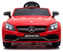 Macchina Elettrica per Bambini 12V Mercedes C63 AMG Rossa-2