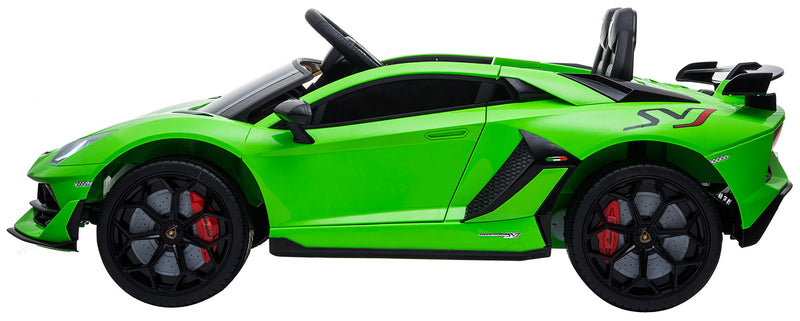 Macchina Elettrica per Bambini 12V Lamborghini Aventador Verde-4