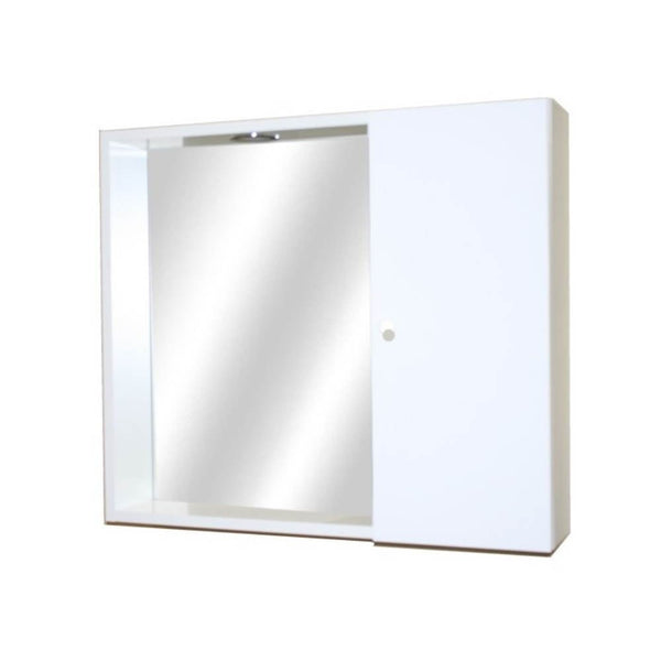acquista Mobile bagno Ponza 1 con specchio bianco lucido