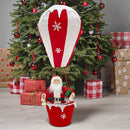 Babbo Natale con Mongolfiera H110 cm con Luci e Suoni-3