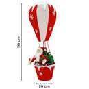 Babbo Natale con Mongolfiera H110 cm con Luci e Suoni-5