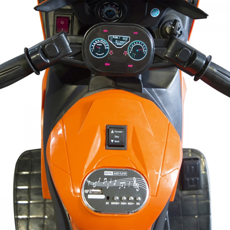Moto Elettrica Arrow per Bambini 6V con Luci e Suoni Arancione-8