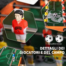 Biliardino Calcio Balilla per Bambini 118x104x69 cm con Manopole Antiscivolo-7