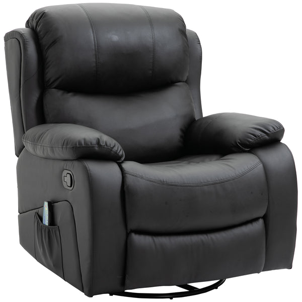 Poltrona Relax Massaggiante 97x92X104 cm in Similpelle Nera acquista