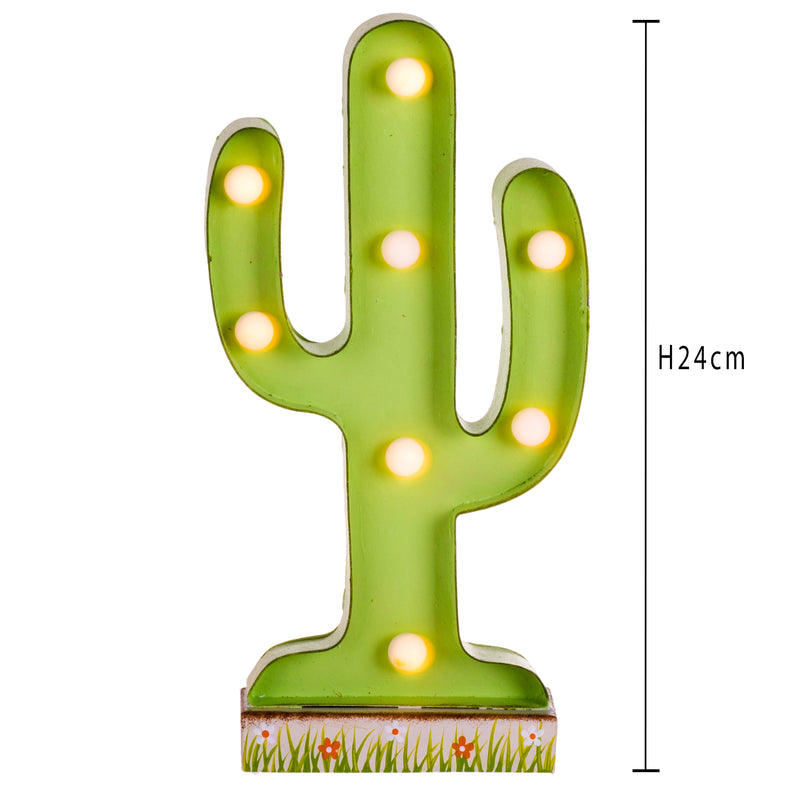 Lampada Cactus con Luci H 24 cm-2