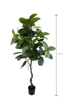 Pianta Artificiale Real Touch Rubber Ficus 210 cm con Vaso-2
