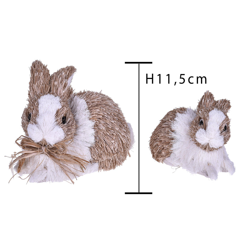 Set 2 Conigli in Paglia H 1150 cm – acquista su Giordano Shop