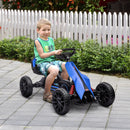 Go Kart a Pedali per Bambini 100x58x58,5 cm Ruote in EVA Blu-2