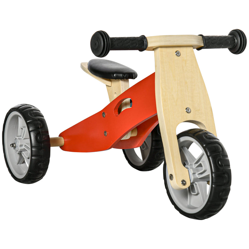 Triciclo per Bambini Senza Pedali in Legno Rosso – acquista su