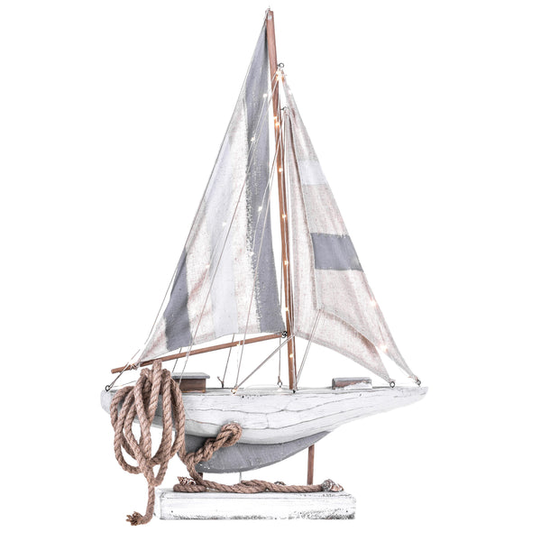 acquista Modellino Barca con 43 Luci Misure 64x44 cm