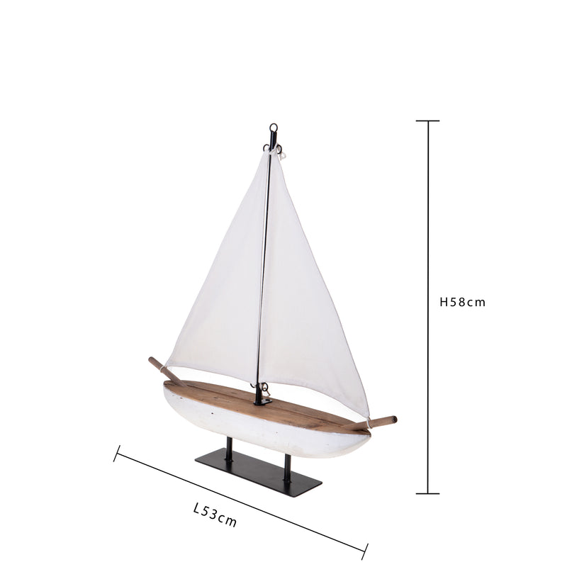 Modellino Barca a Vela 53x105 H 58 cm -3