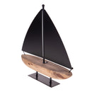 Modellino Barca con Vele in Metallo 45x105 H 48 cm -1